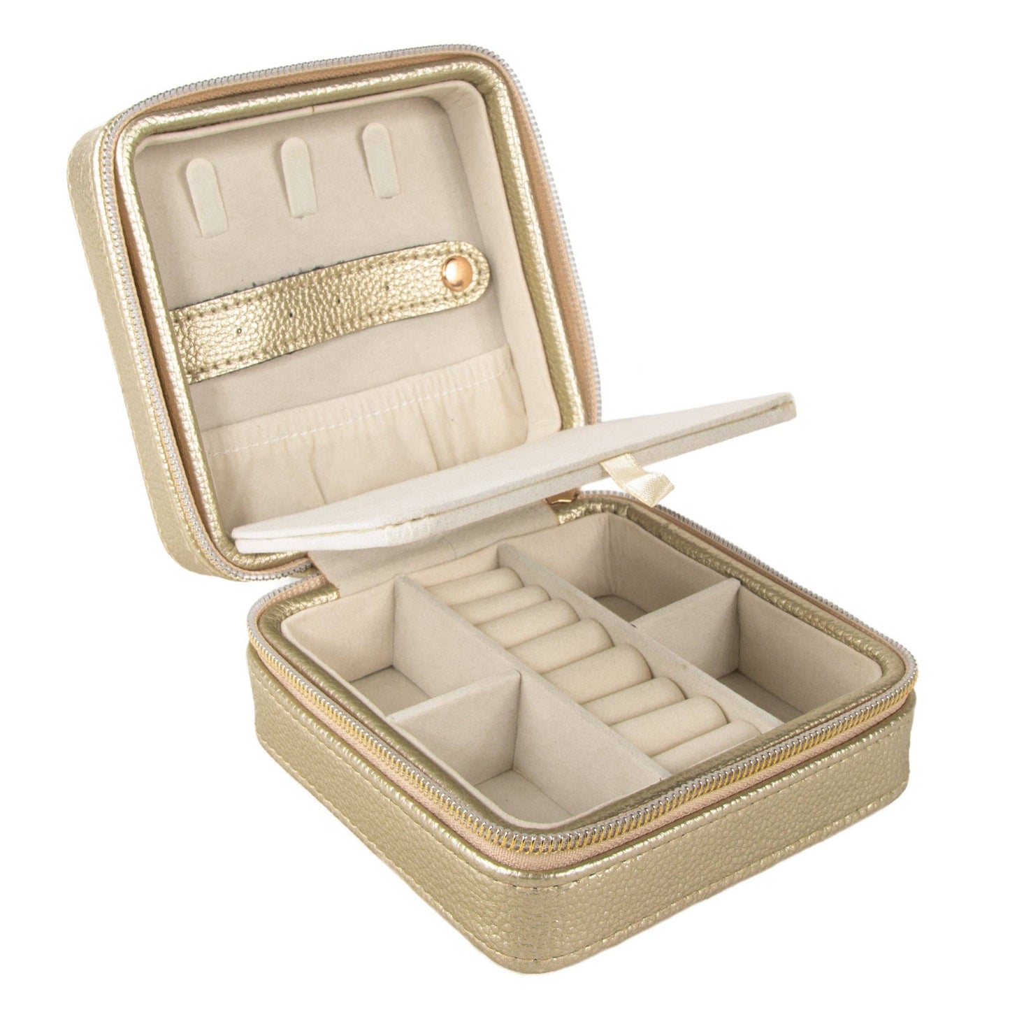 Leah Travel Jewelry Case: Pale Pink-2970 Cases Brouk and Co.