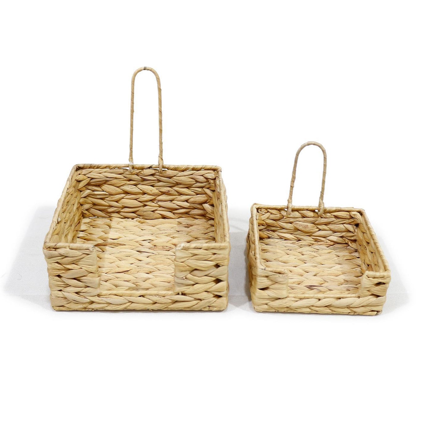 Set of 2 Water Hyacinth Lunch Napkin Holder Kitchen + Entertaining Two's Company
