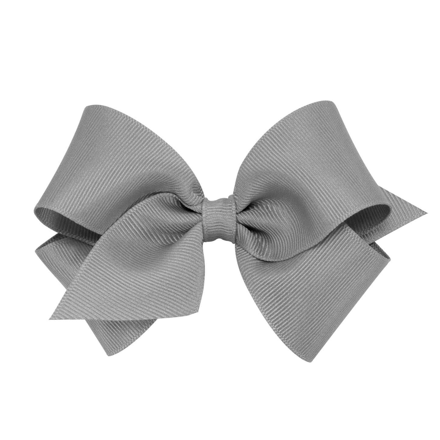 Small Grosgrain Bow - Grey Kids Hair Accessories Wee Ones