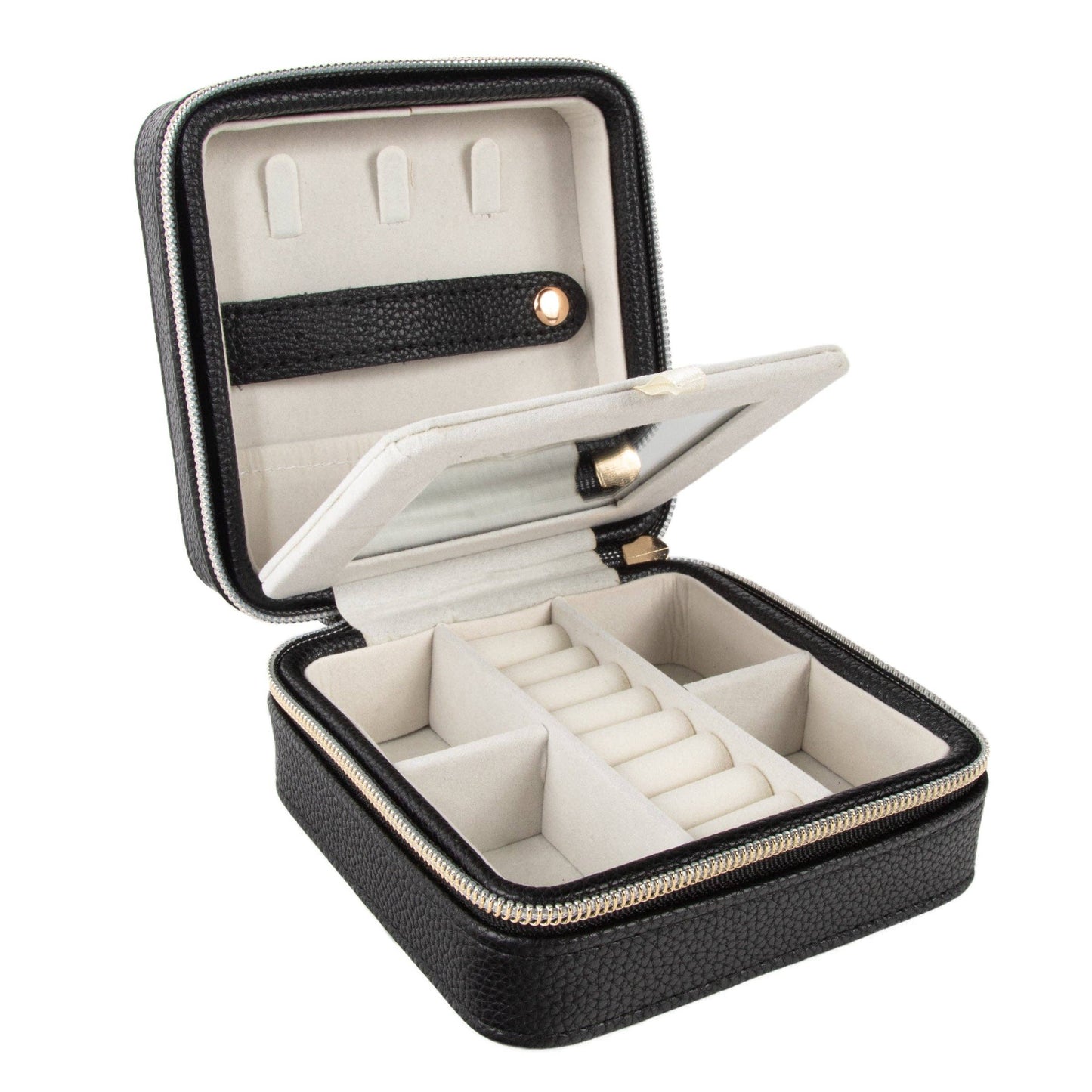 Leah Travel Jewelry Case: Pale Pink-2970 Cases Brouk and Co.