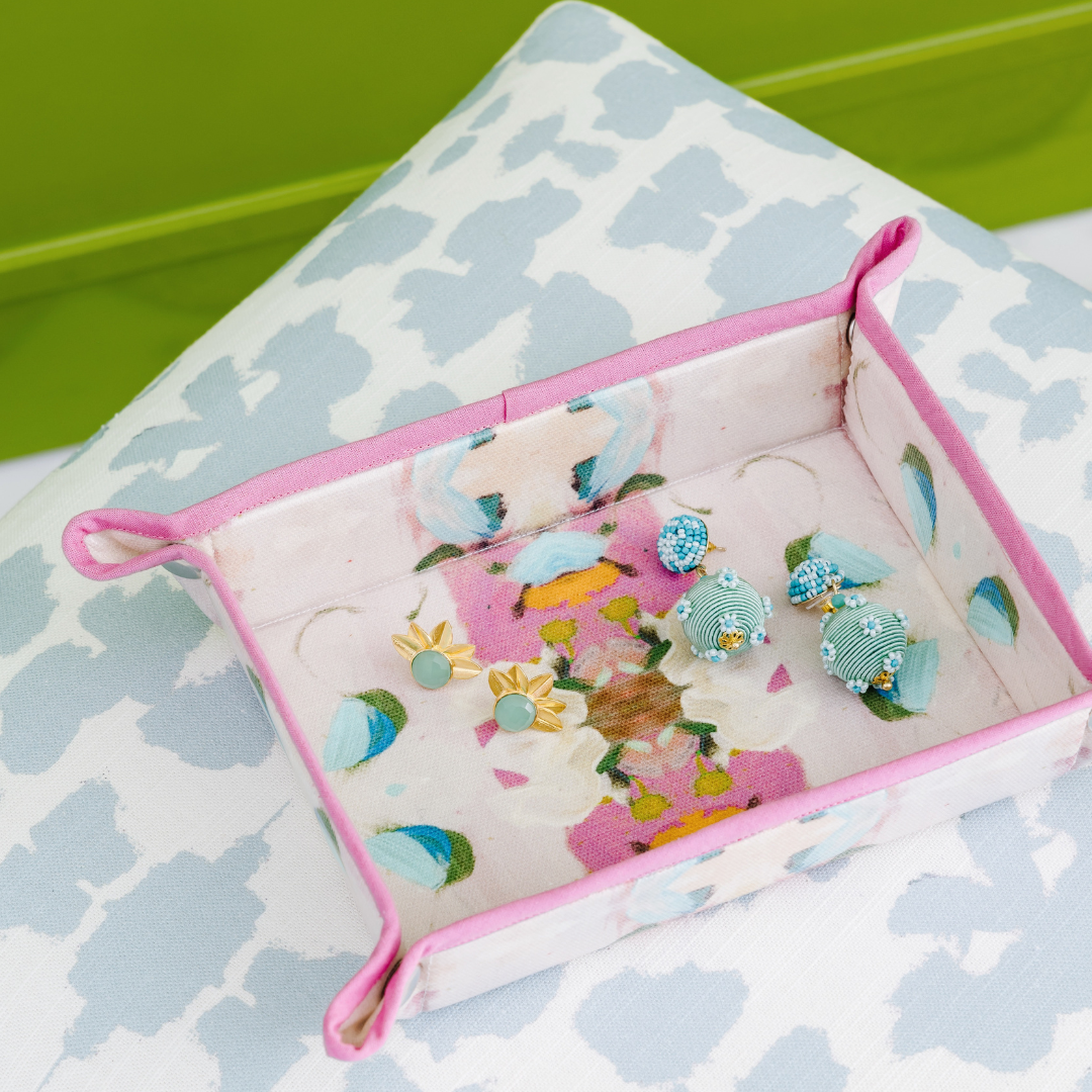 Monet's Garden Pink Snap Tray: One Size Cases Laura Park Designs