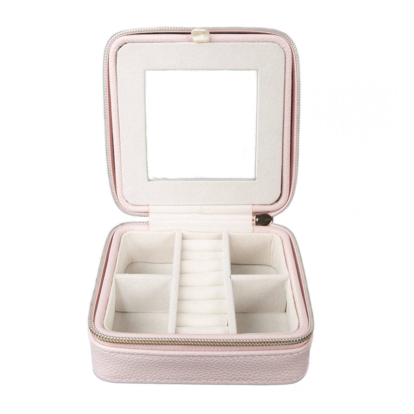 Leah Travel Jewelry Case: Pale Pink-2970 Cases Brouk and Co.