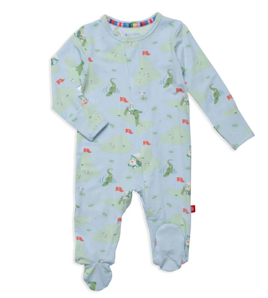 A Putt Above Modal Magnetic Footie Baby Sleepwear Magnetic Me   