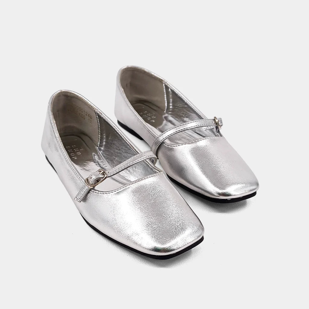 Adele Kids - Silver Girls Shoes Shu Shop