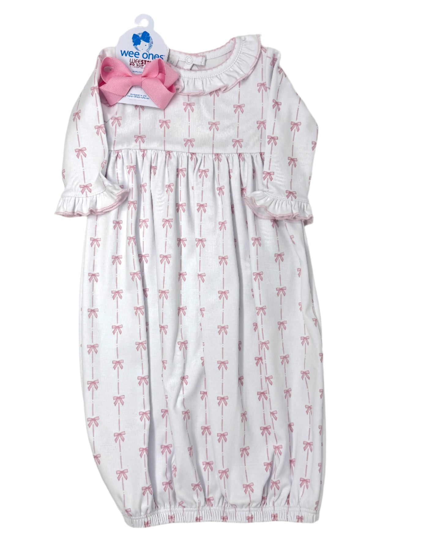 Amelia's Classics Ruffle Gathered Gown Baby Sleepwear Magnolia Baby