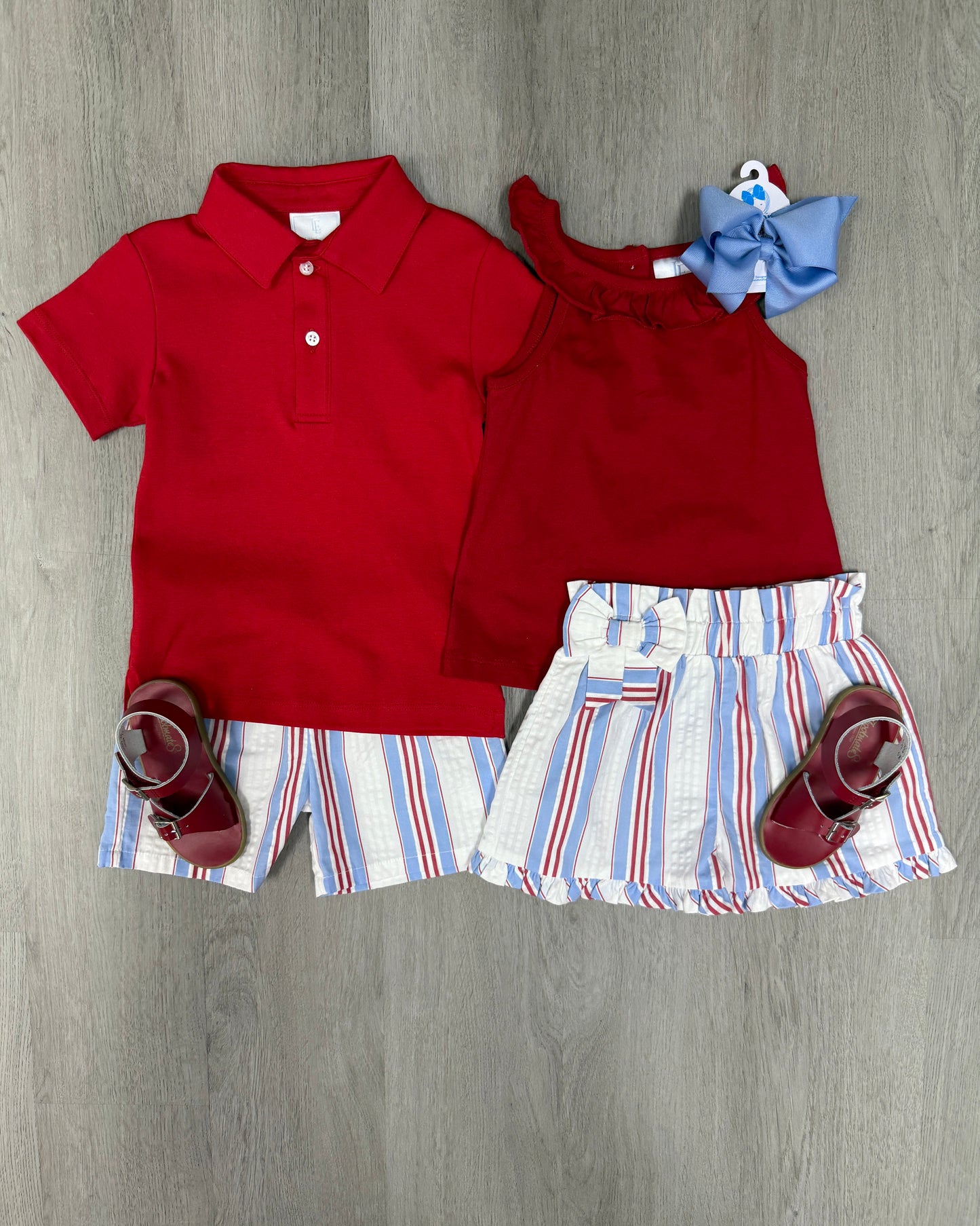 Basic Short - Americana Stripe Boys Shorts Little English