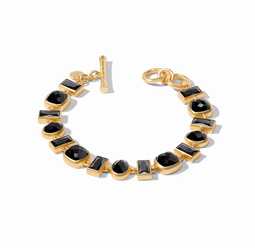 Antonia Tennis Bracelet Obsidian Black Bracelets Julie Vos