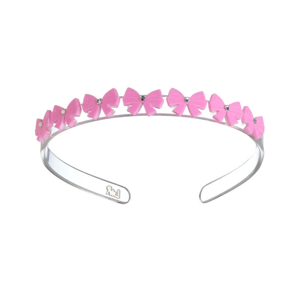 Bows Pink Headband Kids Hair Accessories Lilies & Roses