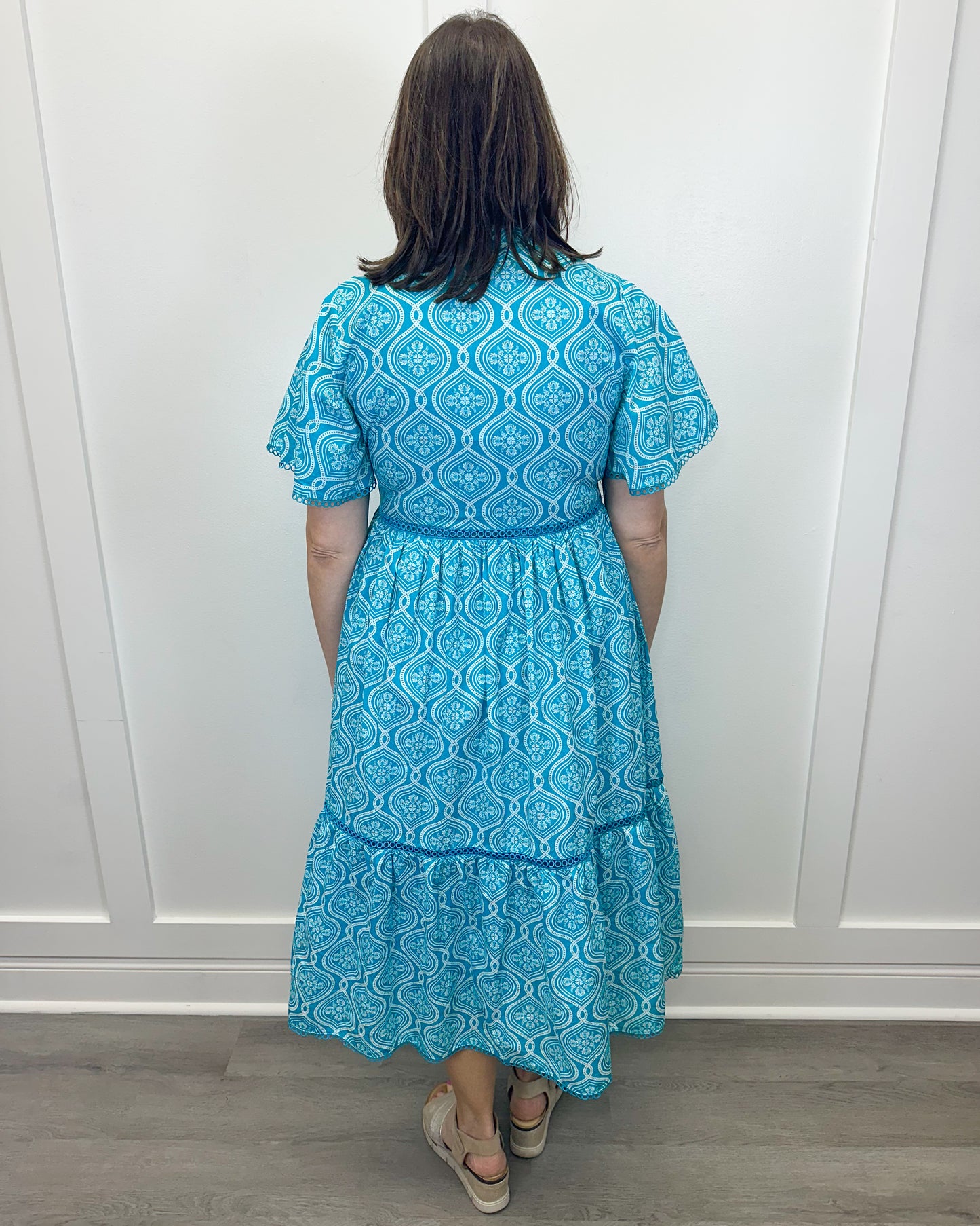 Brynley Maxi - Blue Atoll Long Dresses Marigold