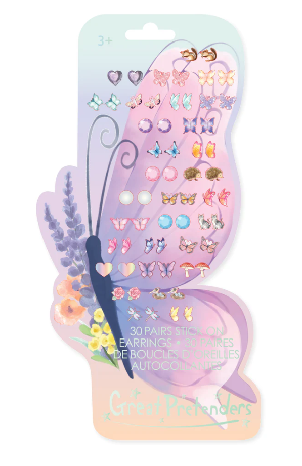 Butterfly Sticker Earrings Kids Jewelry Great Pretenders