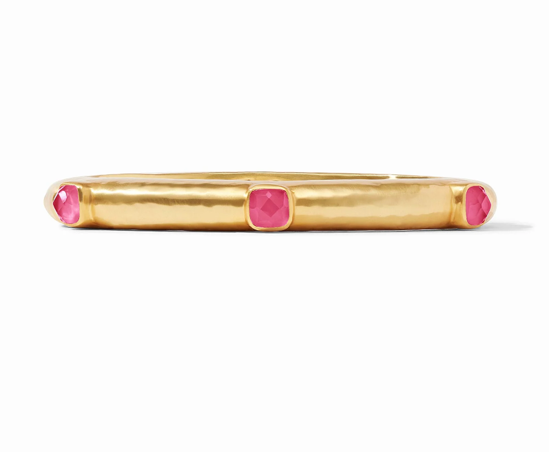 Catalina Hinge Bangle Iridescent Raspberry Bracelets Julie Vos