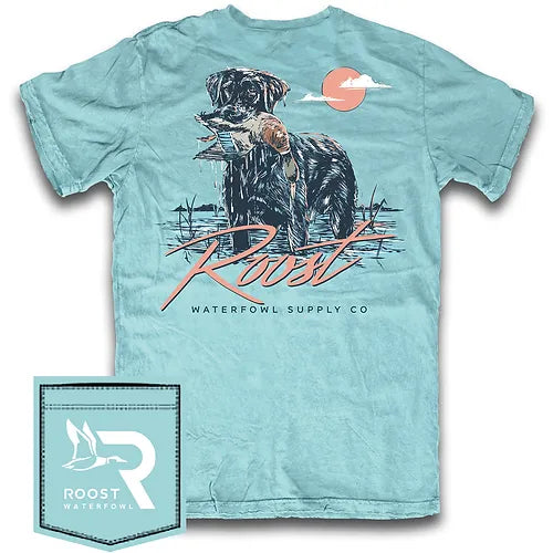 Chalky Mint Roost Duck Dog S/S Shirt Boys Tees Fieldstone