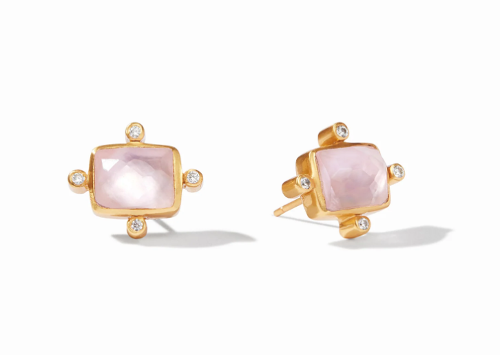 Clara Stud - Iridescent Rose Earrings Julie Vos