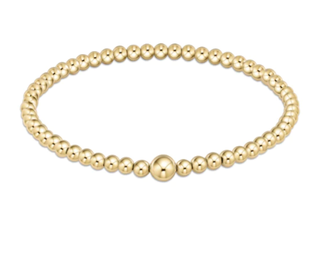 Classic Gold 4mm Bead Bangle Bracelets enewton