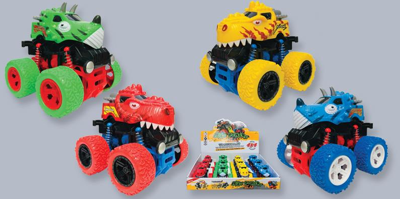 Big Foot Dinosaur Friction Car - Assorted Toys Jeanine's Enterprises
