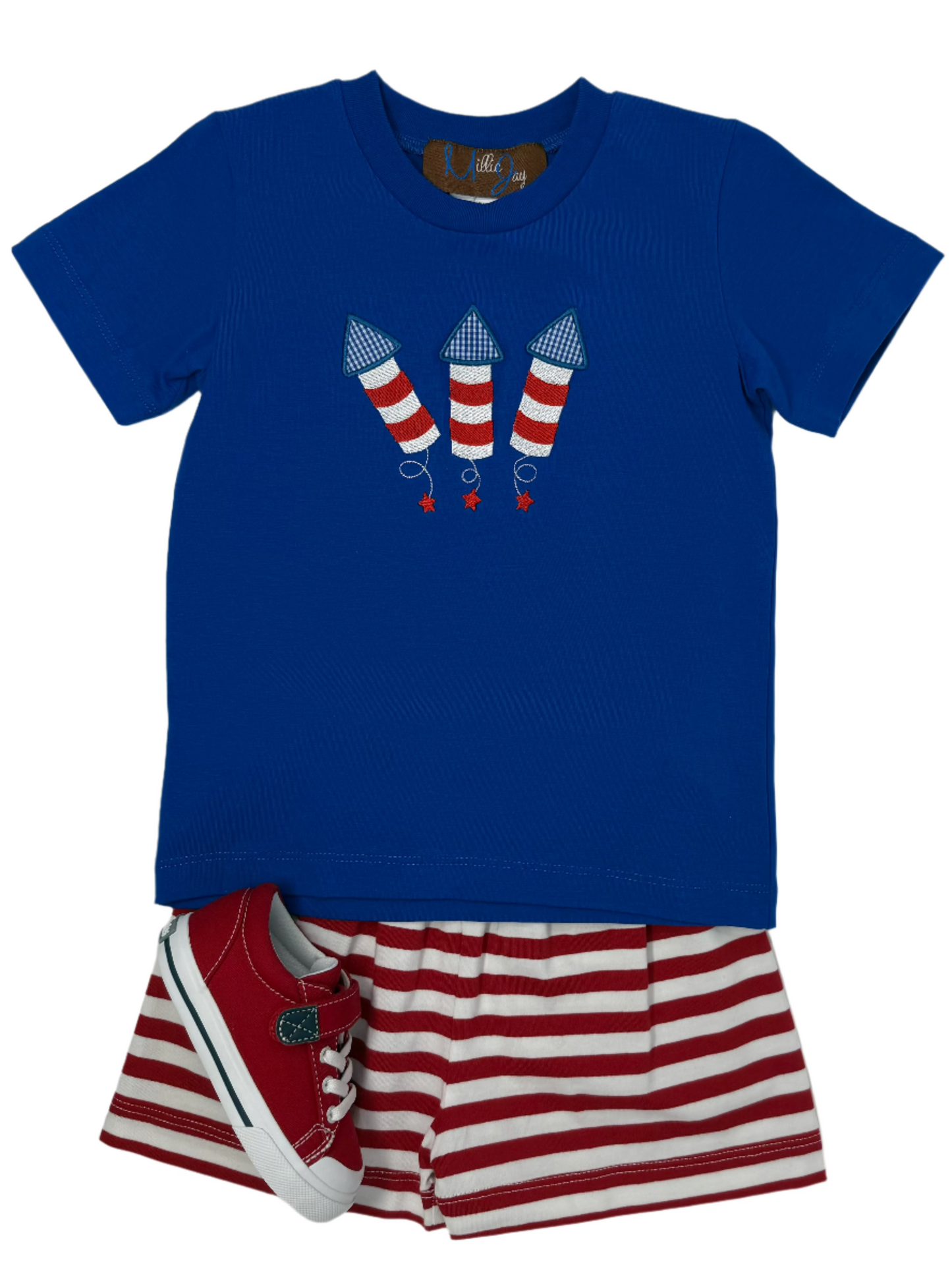 Fireworks Applique Boys Short Set Boys Sets Millie Jay