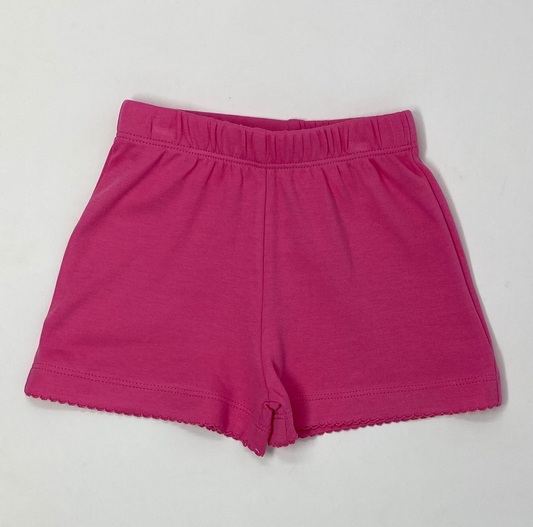 Hot Pink Picot Trim Shorts Girls Shorts Luigi   