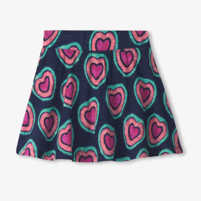 Glowing Hearts Floaty Skort Girls Skirts + Bloomers Hatley