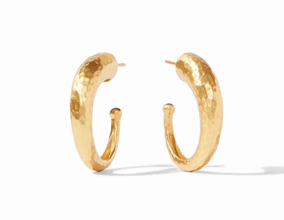 Hammered Hoop - Gold - Medium Earrings Julie Vos