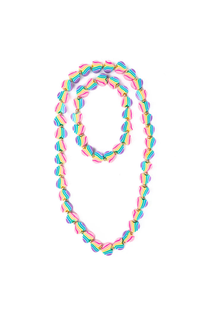 Heart of Many Colours Necklace & Bracelet Set Kids Misc Accessories Great Pretenders