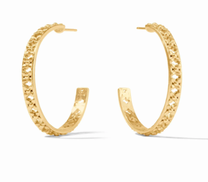 Helene Hoop - Gold - Large Earrings Julie Vos   