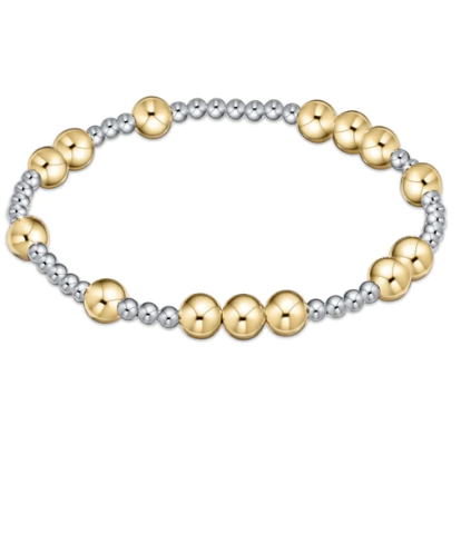 Hope Unwritten 6mm Bead Bracelet - Mixed Metal Bracelets enewton
