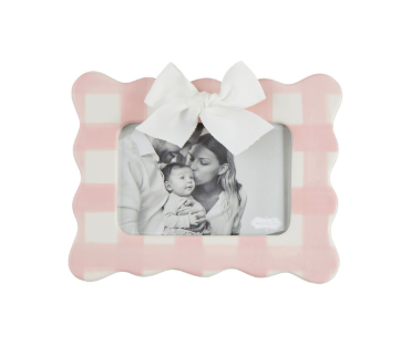 Horizontal Pink Bow Frame Home Decor Mudpie