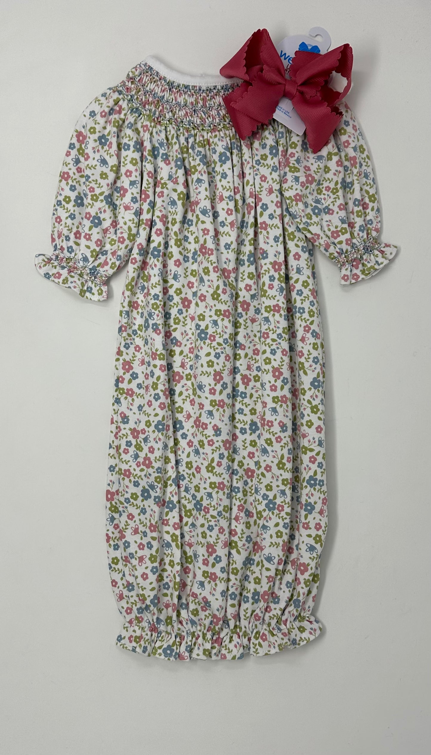 Darlene Pima Hand Smocked Bishop Gown Baby Sleepwear Baby Loren