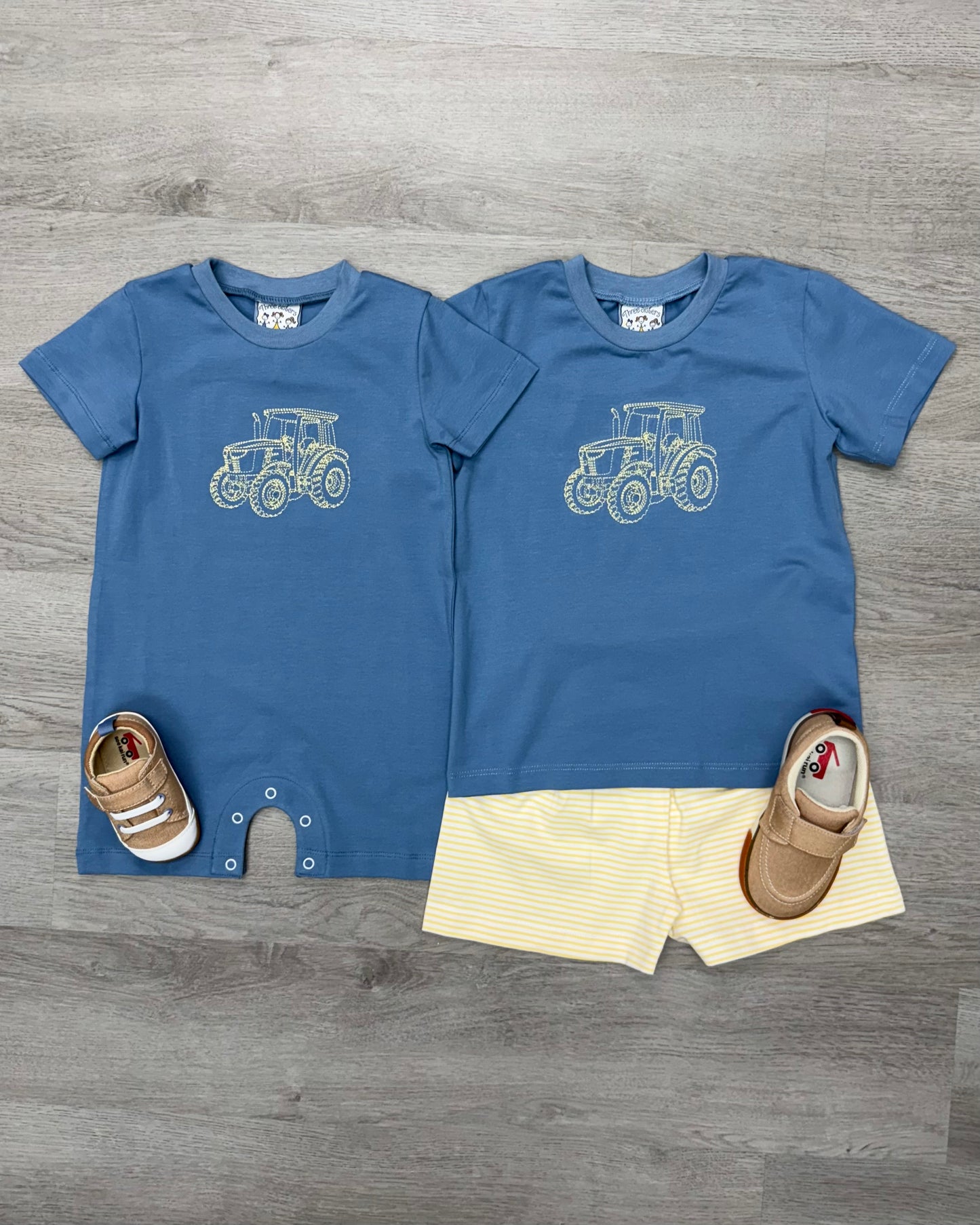 Tractor Boys Short Set Boys Sets Three Sisters