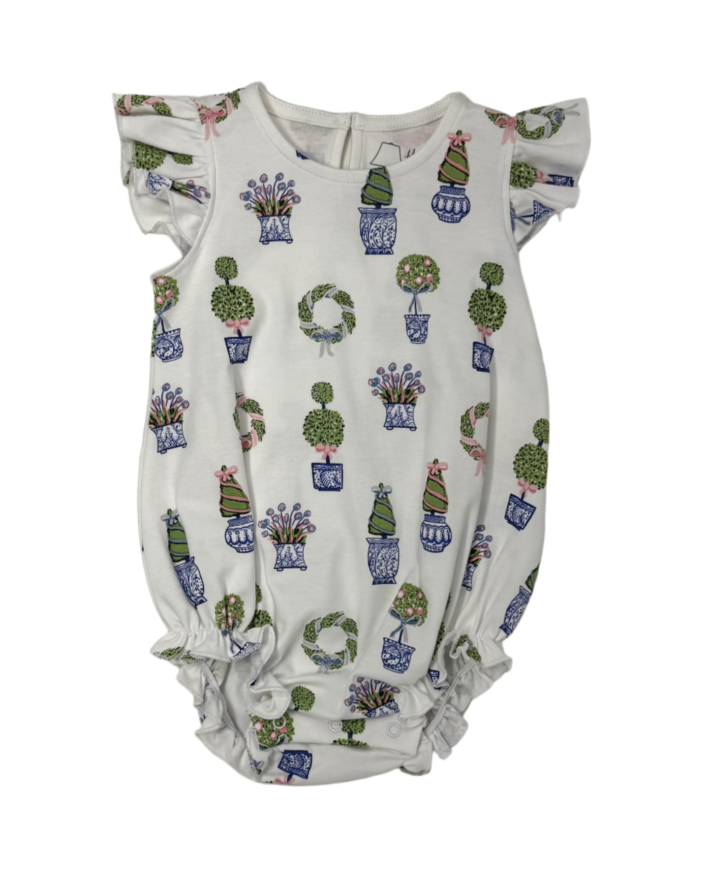 Girls Classic Bubble - Spring Topiaries Girls Bubbles + Rompers Heyward House