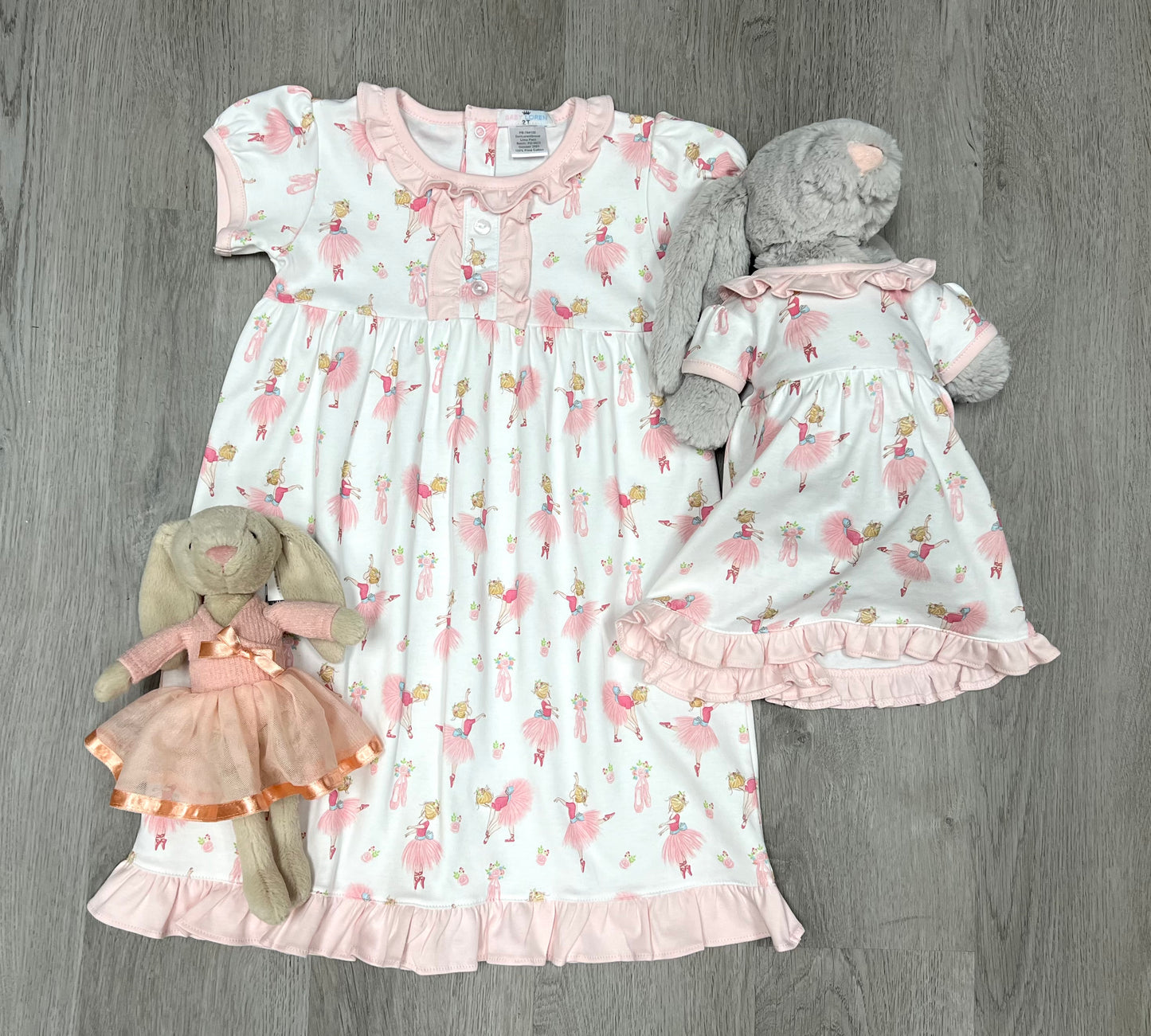 Ballet Time Pima Doll Gown Baby Sleepwear Baby Loren