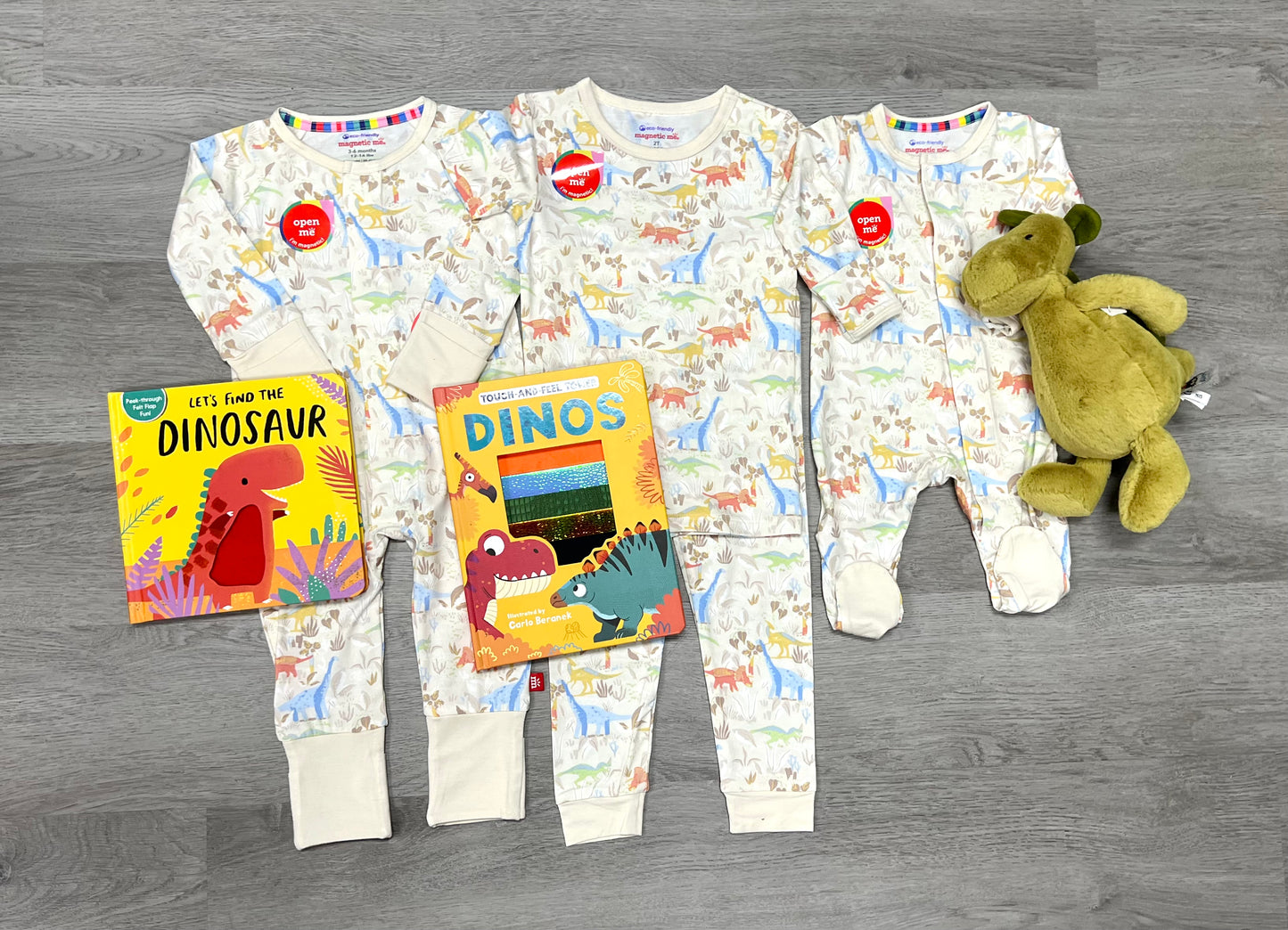 Ext-Roar-Dinary Modal Magnetic Grow w/ Me Coverall Baby Sleepwear Magnetic Me   