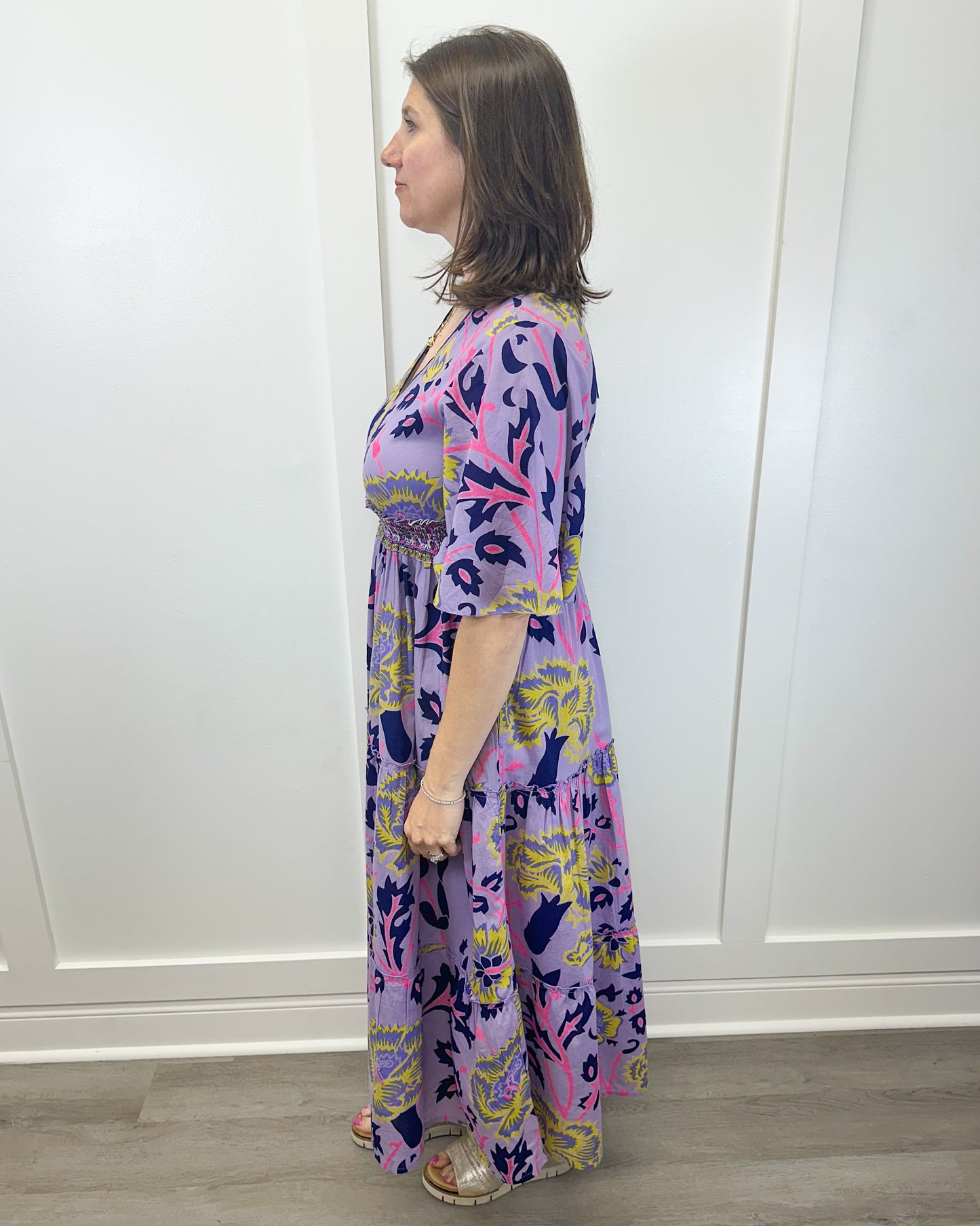 Zoey Dress - Blue Berry Long Dresses Sohana