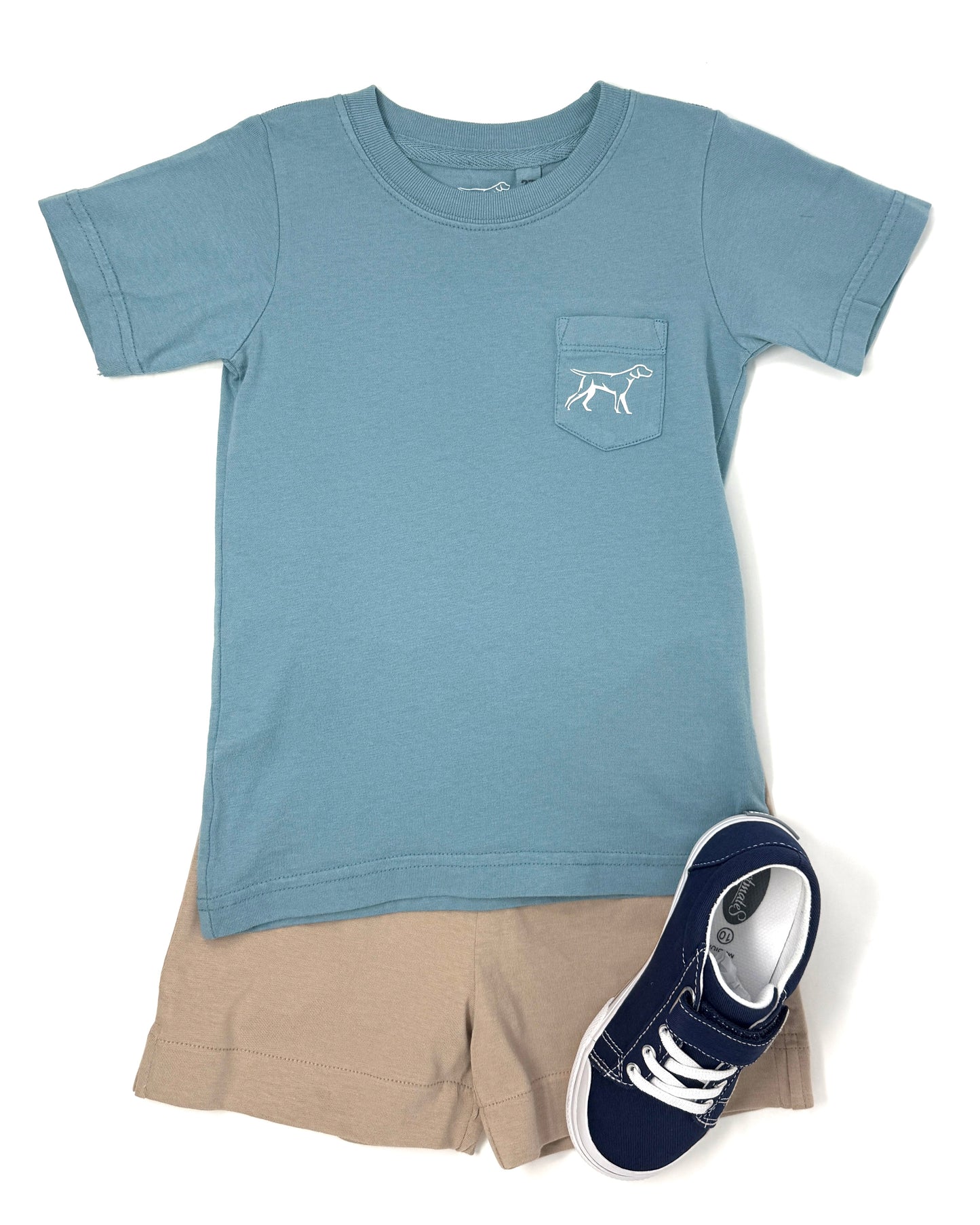 Ice Blue Retriever Splash S/S Shirt Boys Tees Fieldstone