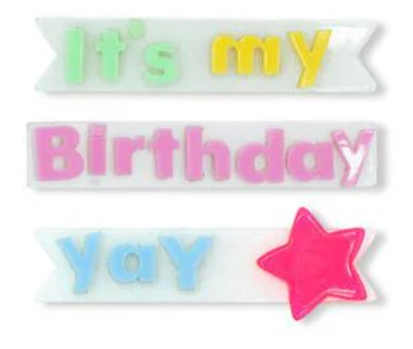 It's My Birthday Alligator Clips Kids Hair Accessories Lilies & Roses