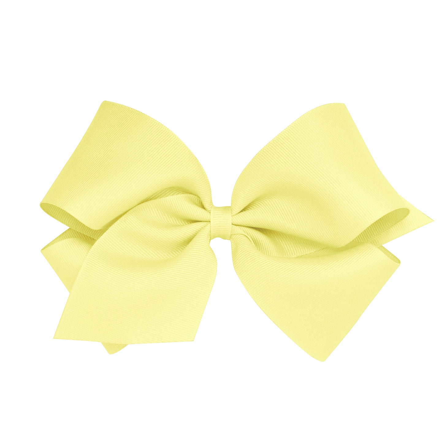 King Grosgrain Bow - Light Yellow Kids Hair Accessories Wee Ones