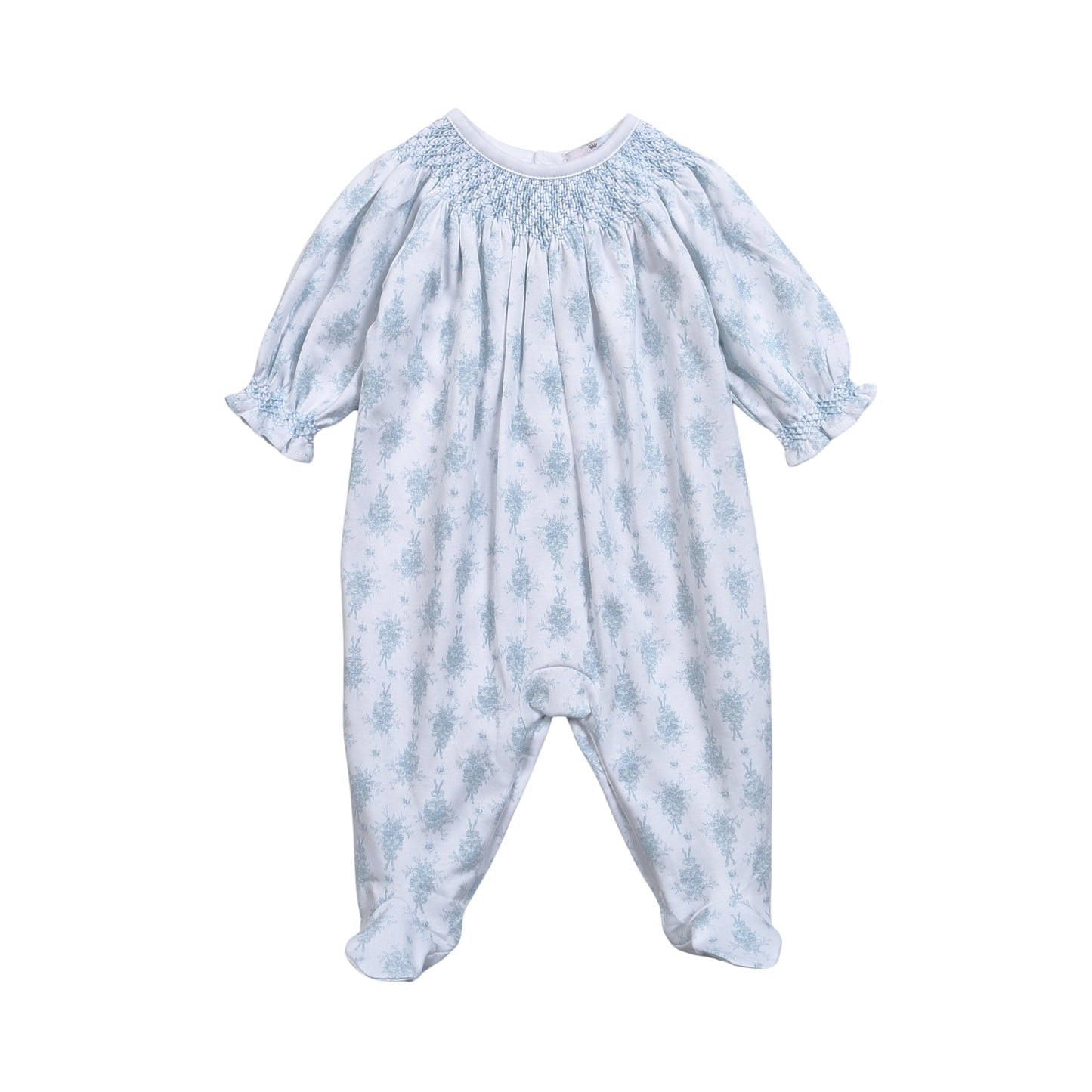 Lottie Pima Hand Smocked Bishop Footie Baby Sleepwear Baby Loren