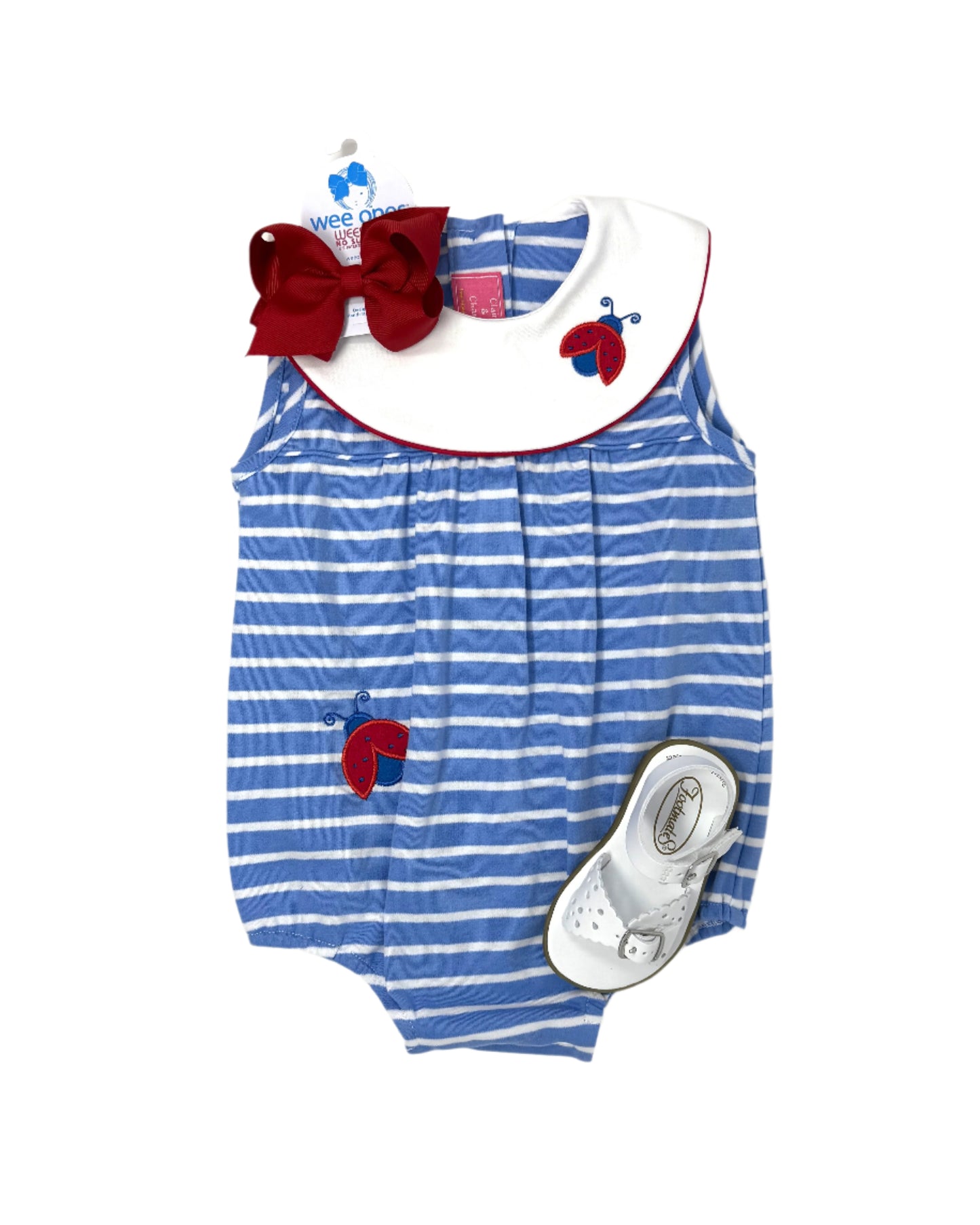 Ladybug Bubble Girls Bubbles + Rompers Claire & Charlie