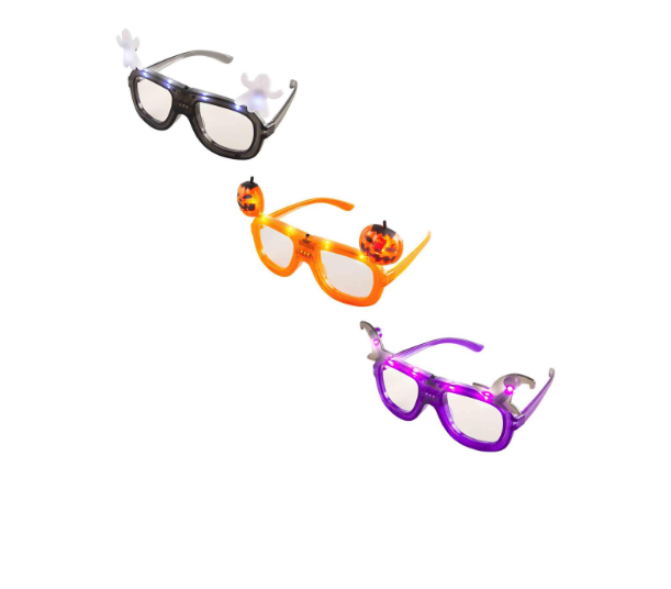 Light up halloween glasses sales