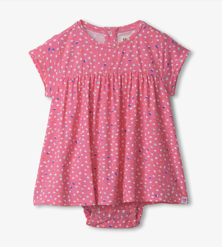 Lots of Dots One Piece Babydoll Dress Girls Bubbles + Rompers Hatley