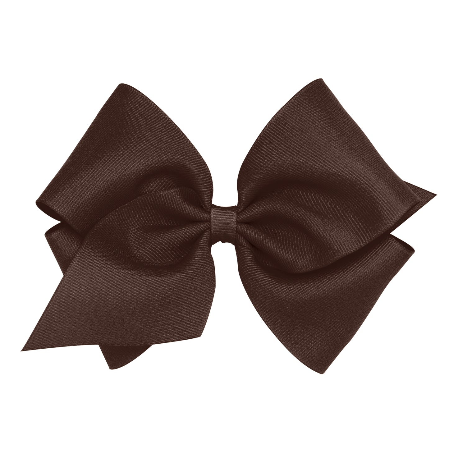Mini King Grosgrain Bow - Spice Brown Kids Hair Accessories Wee Ones