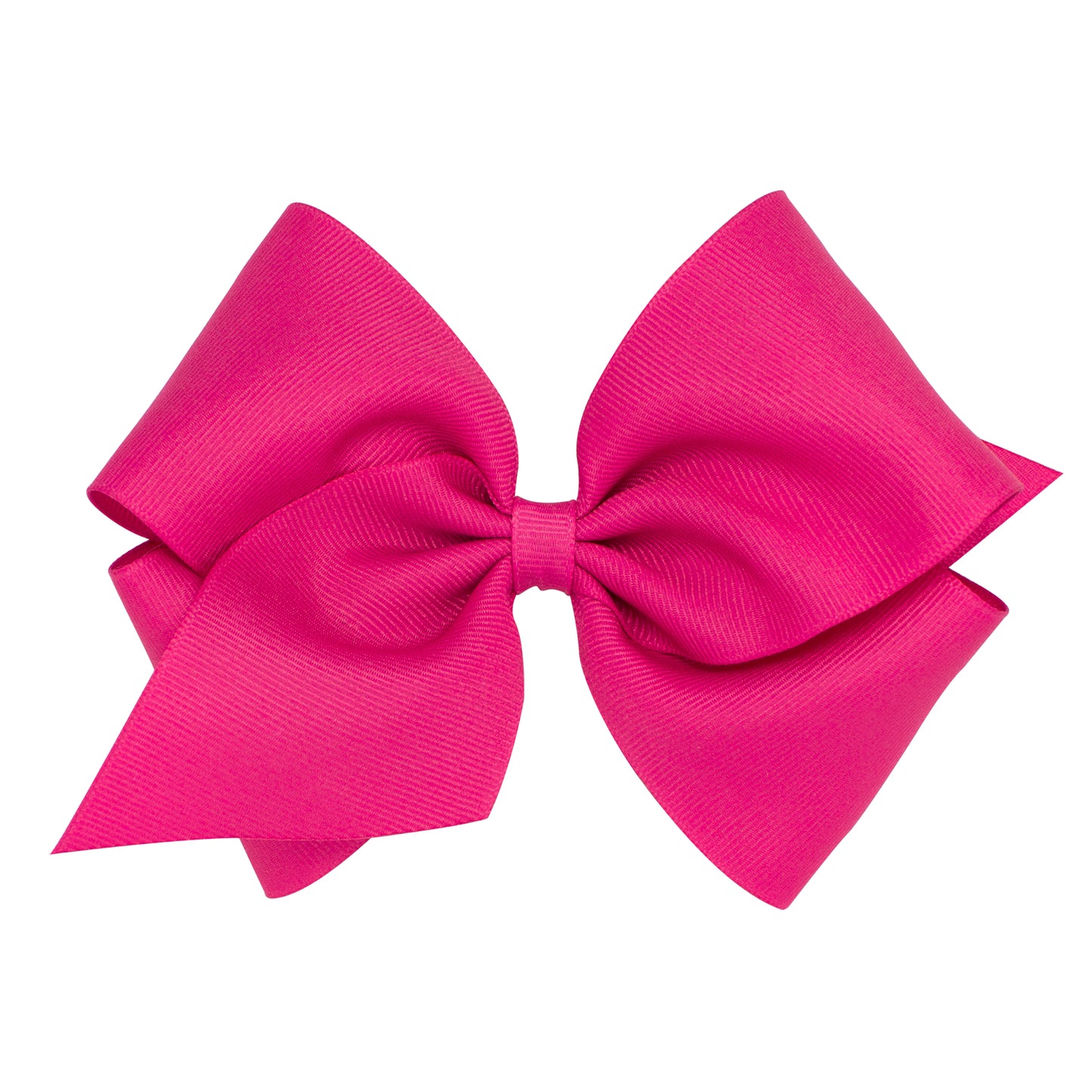 Mini King Grosgrain Bow - Shocking Pink Kids Hair Accessories Wee Ones