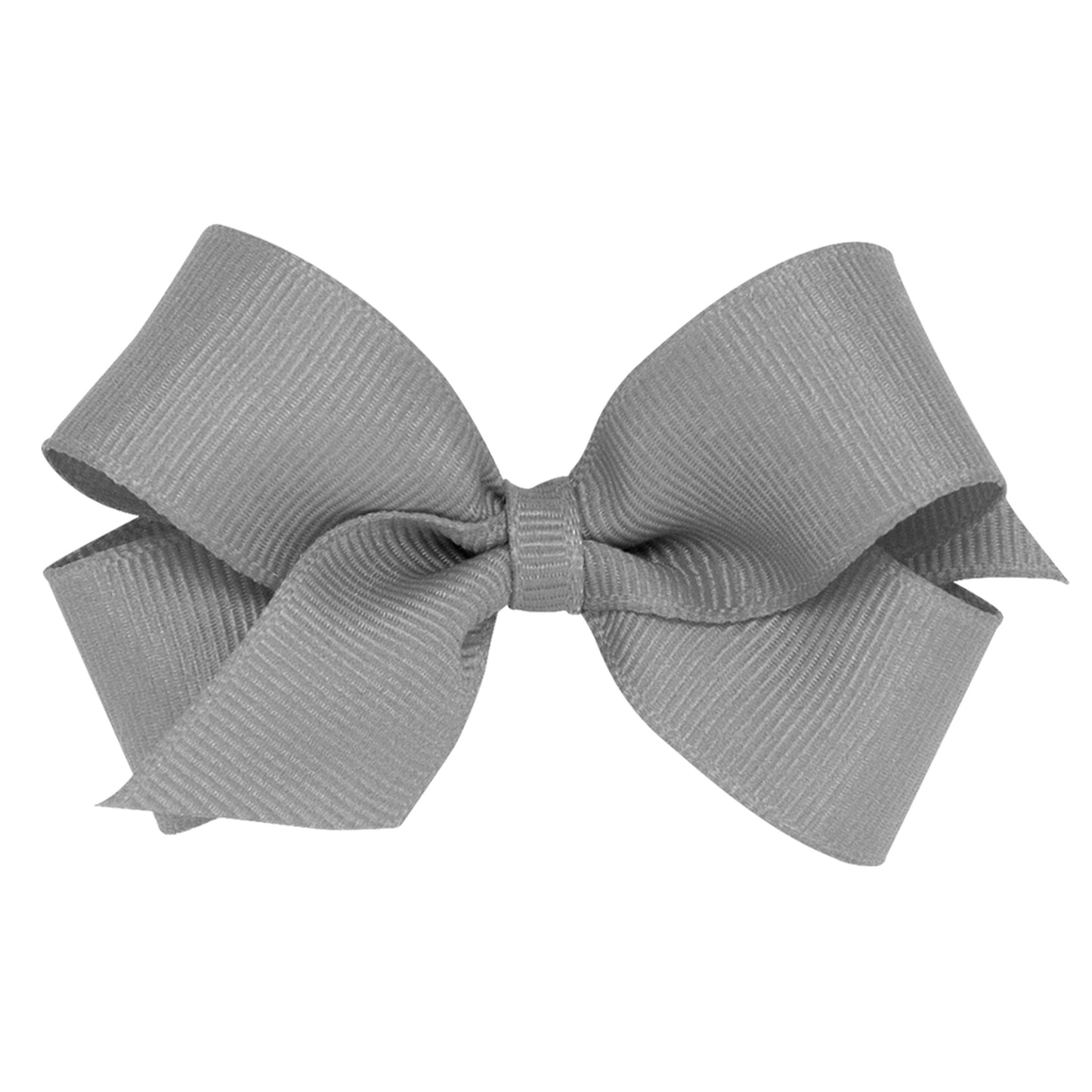 Mini Grosgrain Bow - Grey Kids Hair Accessories Wee Ones