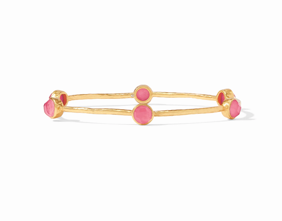 Milano Luxe Bangle Gold Peony Pink - Large Bracelets Julie Vos