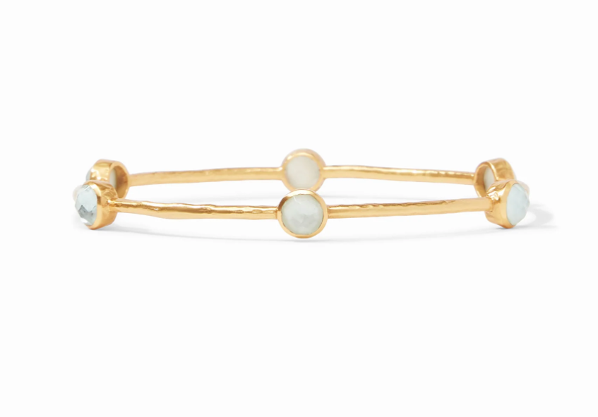 Milano Luxe Bangle - Iridescent Aquamarine Blue - Small Bracelets Julie Vos