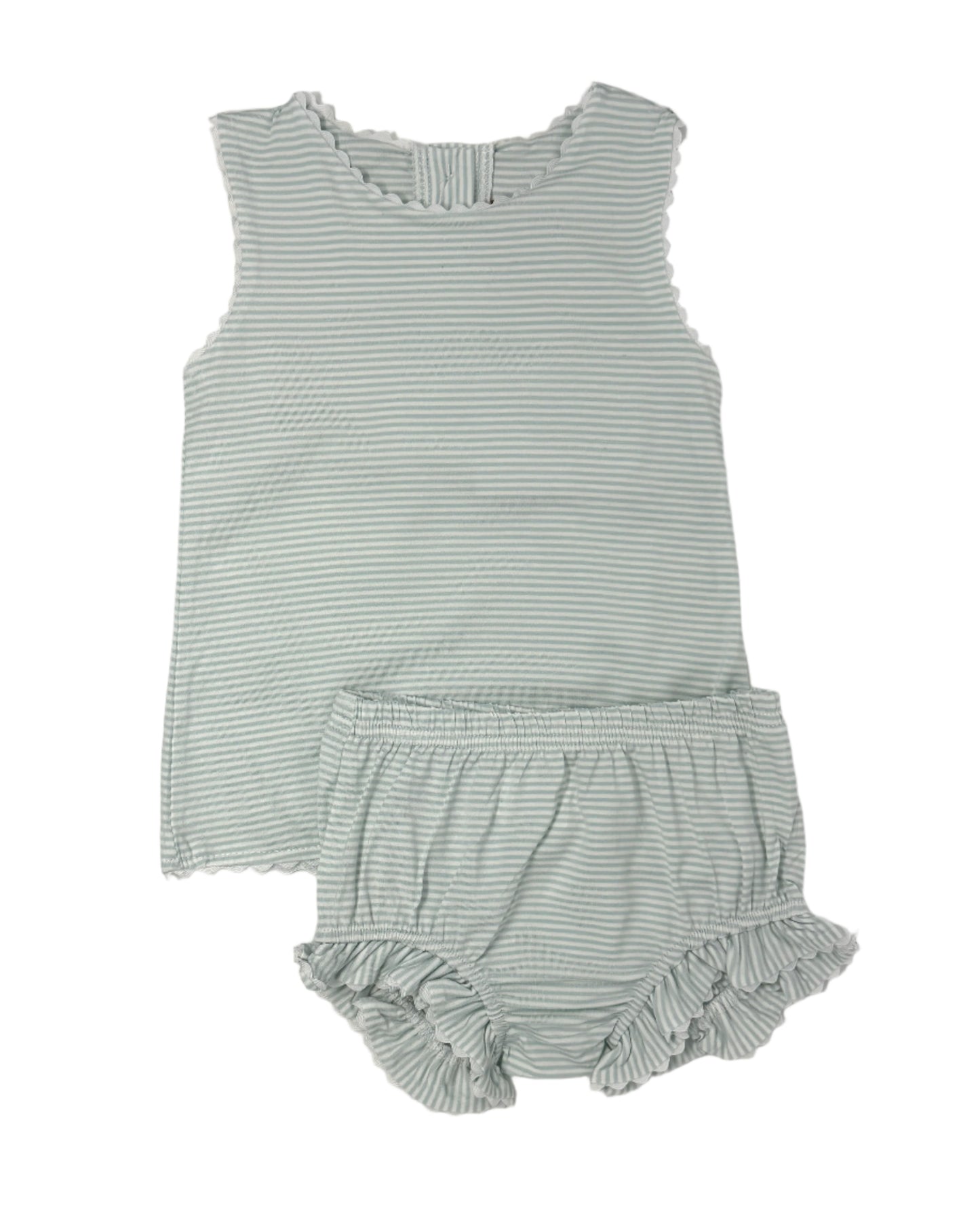 Millie Bloomer Set - Mint Stripe Girls Sets Millie Jay