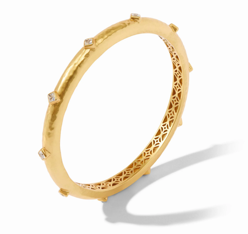 Noel Stone Bangle - Cubic Zirconia - L Bracelets Julie Vos