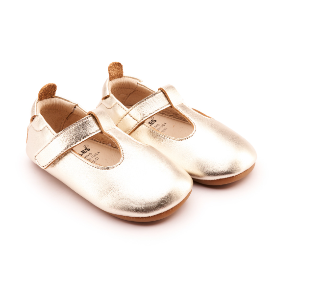 Ohme-Bub - Gold Girls Shoes Old Soles