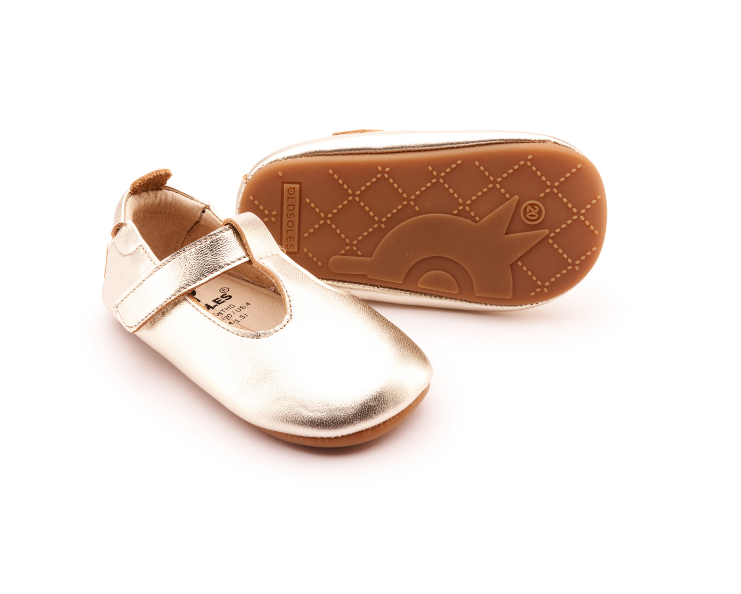 Ohme-Bub - Gold Girls Shoes Old Soles