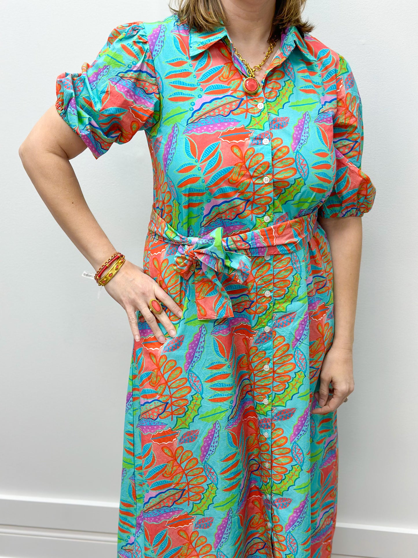Leila - Papaya Punch Long Dresses Marigold   